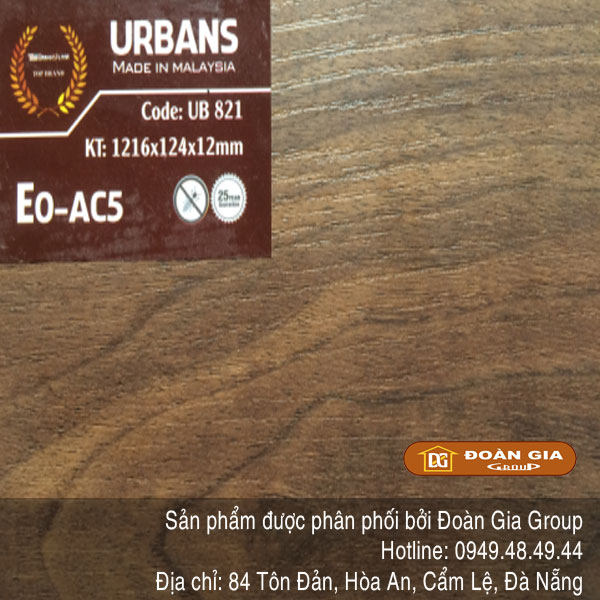 Sàn gỗ Urbans UB 821 | Đoàn gia Group