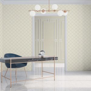 Modern,white,home,office,interior,with,a,marble,and,brass
