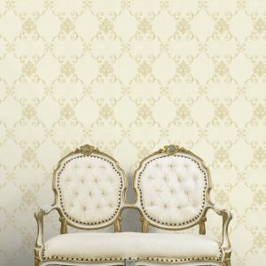 Old,antique,armchair,furniture,against,grungy,wall