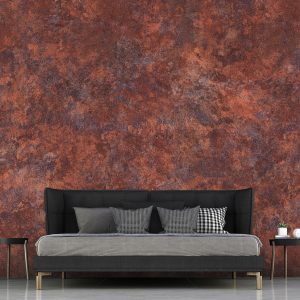 Modern Bedroom Interior Design And Black Concrete Texture Wall P