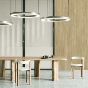 Light,dining,interior,with,chairs,and,wooden,dining,table,,grey