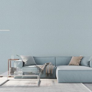 Modern,minimalist,interior,of,living,room,with,blue,sofa,,glass